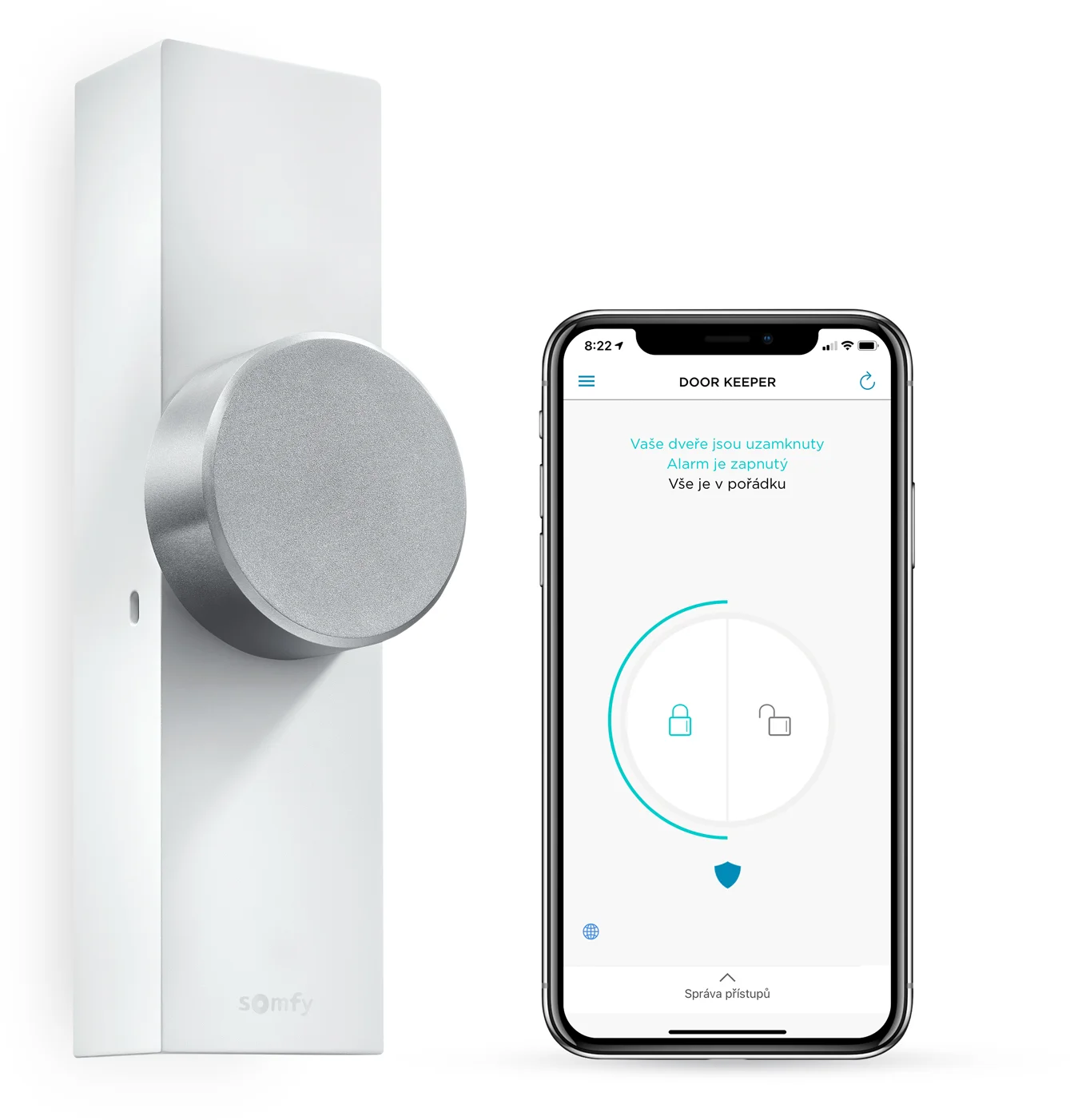 Somfy Smart Door Keeper Zámok dverí Tokoz Tech 300-30/25