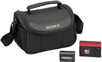 SONY ACCDVH.CE sada akumulátoru NP-FH50, brašny a kazety miniDV pro kamery HC