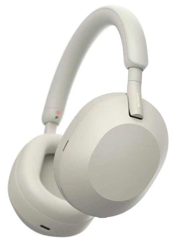 Sony bezdrátová sluchátka WH-1000XM5 stříbrná