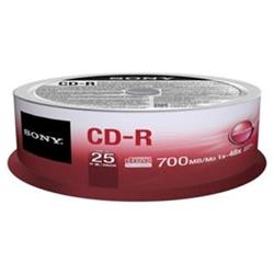 Sony CD-R 700MB 48x spindl 25ks