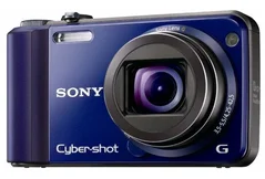 SONY DSC-H70L kompakt Cyber-Shot modrý 16.2MPix, ohnisková vzdálenost od 25 mm, filmy HD, panorama