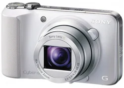 SONY kompakt DSC-HX10W, 18.2MPix, 16x zoom, 3" LCD, Full HD video, 3D, bílý, iS