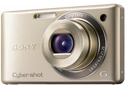 SONY kompakt DSC-W380N zlatý, 14.1MPix, 5x zoom, Video v kvalitě 720p HD