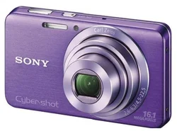 SONY kompakt DSC-W630V, 16.1MPix, 5x zoom, 2,7" LCD, HD video, fialový, iS