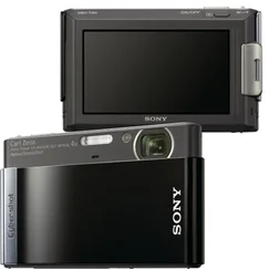 SONY kompakt DSCT900BE9, 12.1MPix, černý, 4x zoom, 3" LCD, HD video, + 4GB MS