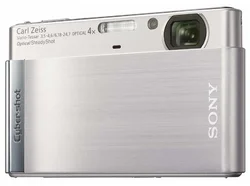 SONY kompakt DSCT90SE9, 12,1MPix, stříbrný, 4x zoom, 3" LCD, video MPEG4,