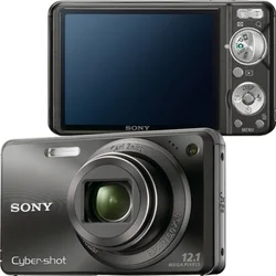 SONY kompakt DSCW290BE9 Cyber-Shot 12.1MPix, černý, 5x zoom, stabilizátor,