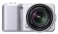 SONY NEX-3KS fotoaparát 14.2 Mpix + 18-55mm - stříbrný + akumulátor NPFW50 + brašna