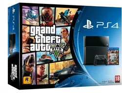 Sony PlayStation 4 (PS4) 500GB + Grand Theft Auto V