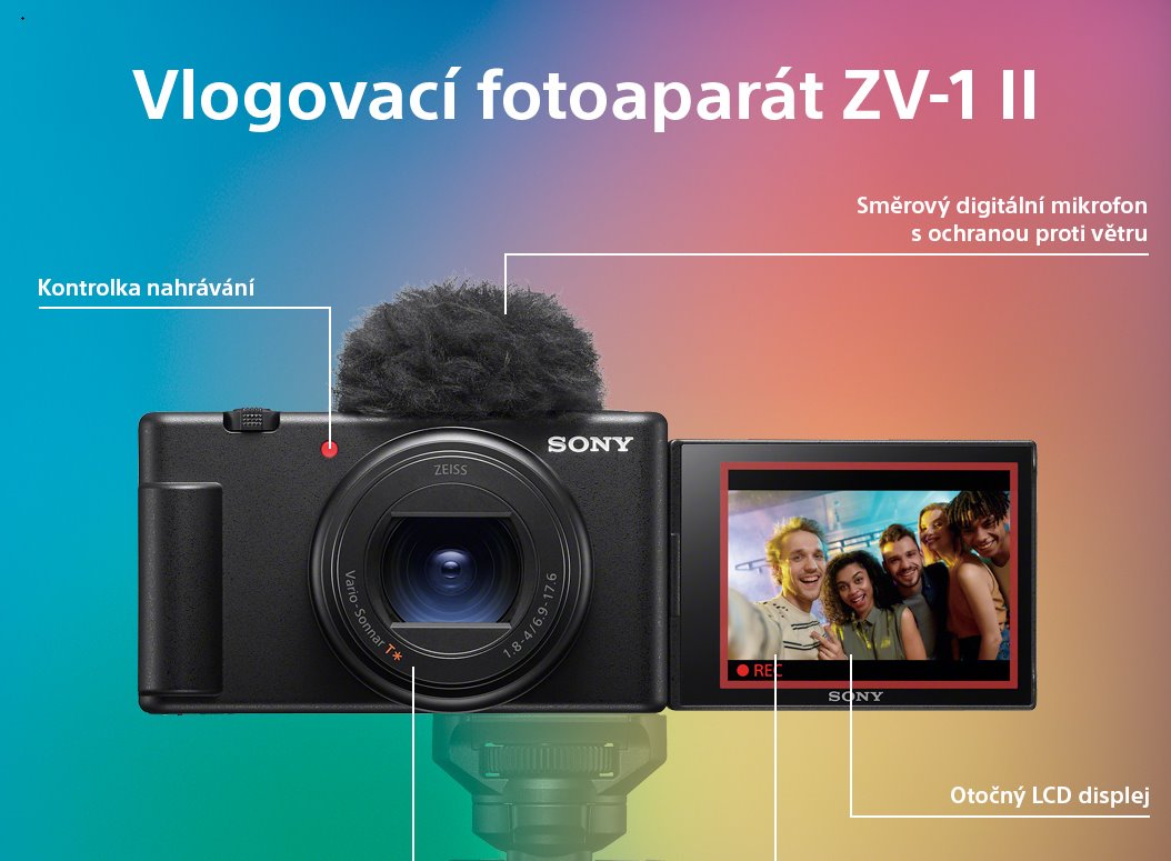 Sony vlogovací fotoaparát ZV-1 II
