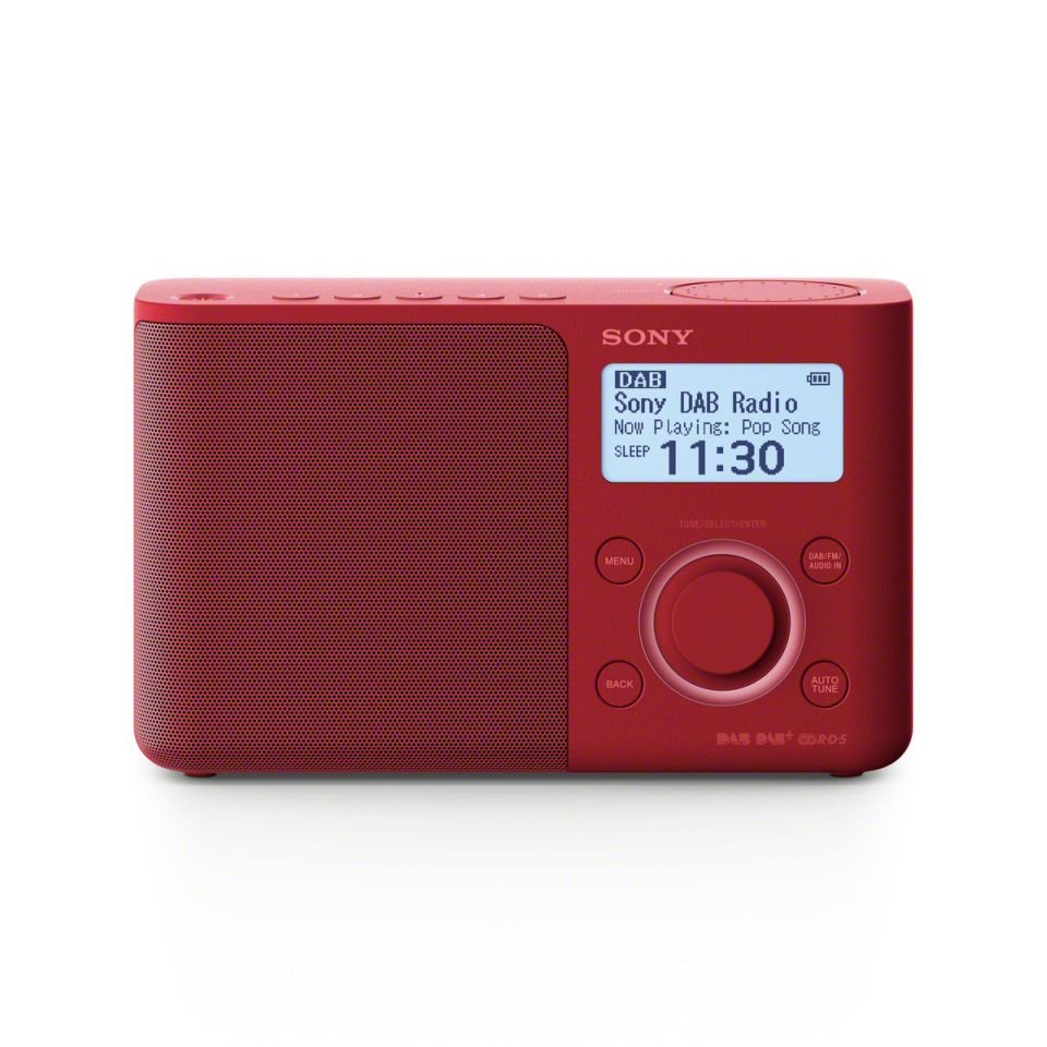Sony XDR-S61D, červená