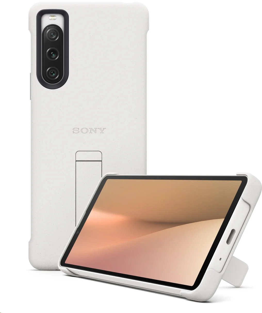 Sony Xperia Stand Cover pre Xperia 10 V 5G biely