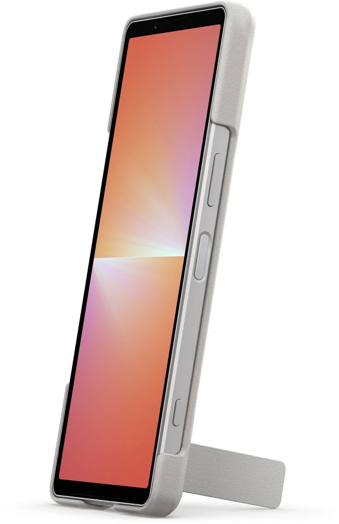 Sony Xperia Stand Cover pro Xperia 5 V 5G stříbrný