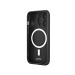 Spello Durable Magnetic Case with Protective Cam Slider iPhone 15 Pro - černá