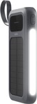 Spello ForcePack 5 v 1 10 000 mAh solárna powerbanka so 4 integrovanými káblami SP15 | sivá