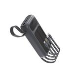 Spello ForcePack 5in1 20000mAh solární powerbanka se 4 integrovanámi kabely SP25 | šedá