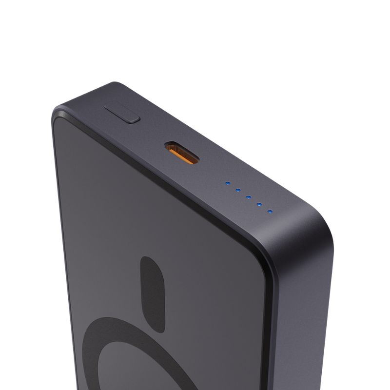 Spello ForcePack Alu 10000mAh magnetická bezdrôtová powerbanka SM71 - vesmírne sivá