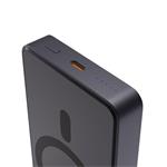 Spello ForcePack Alu 10000mAh magnetická bezdrôtová powerbanka SM71 - vesmírne sivá