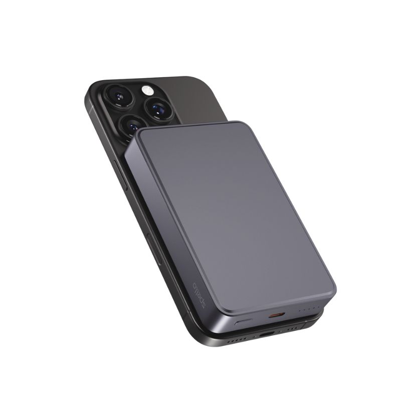 Spello ForcePack Alu 10000mAh magnetická bezdrôtová powerbanka SM71 - vesmírne sivá