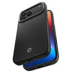 Spigen Enzo Aramid T, black silver - iPhone 17 Pro