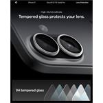 Spigen Glass tR EZ Fit Optik Pro 2 Pack, strieborná - iPhone 17