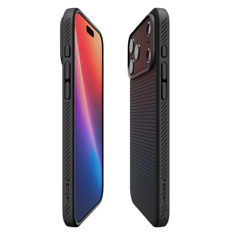 Spigen Liquid Air, matte black - iPhone 17 Pro