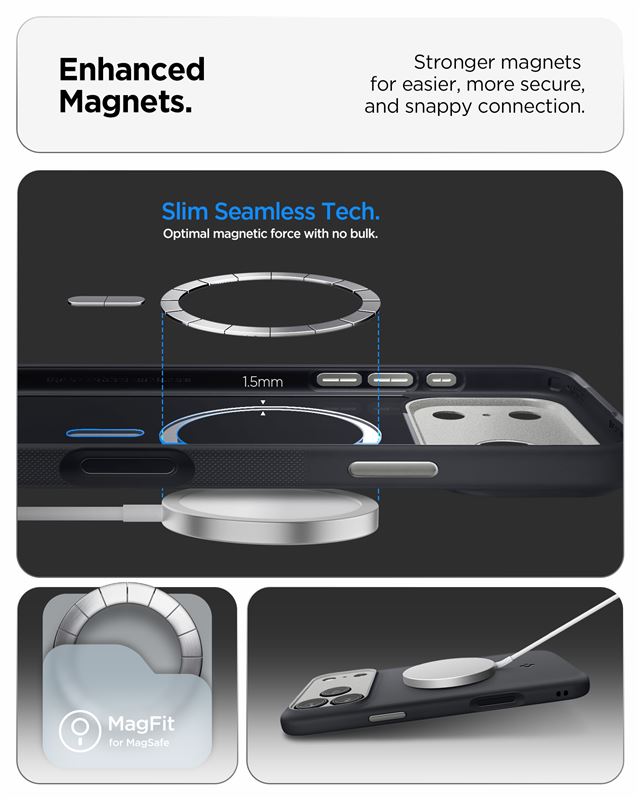 Spigen Nano Pop MagSafe, black sesame - iPhone 17 Pro Max