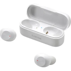 Športové slúchadlá CANYON TWS-1 Bluetooth s mikrofónom, biele