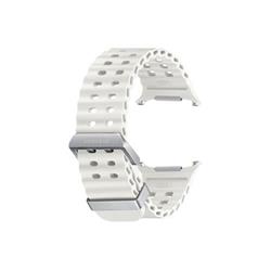 Športový náramok Samsung Marine Band pre hodinky Watch Ultra veľkosti S/M/L biely