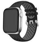 Športový remienok Cubenest pre Apple Watch Sport Band BLACK so sivou farbou (42-49 mm)