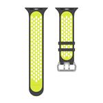 Športový remienok Cubenest pre Apple Watch Sport Band BLACK so žltou farbou (42-49 mm)