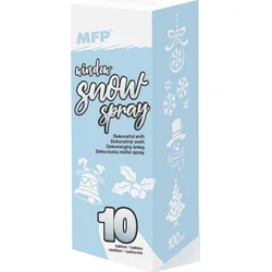Spray sníh na okna dekorační 100ml se šablonami