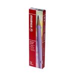 STABILO Grafitová tužka s gumou "Swano Pastel", růžová, HB, šestihranná, 12ks