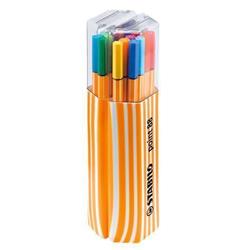 STABILO Liner "Point 88 Twister Pack", 20 farieb, 0,4 mm, v plastovom puzdre