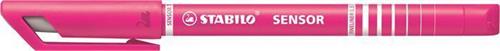 STABILO Liner "Sensor", 0,3 mm, růžová