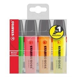 STABILO Zvýrazňovač "BOSS original", 4 barvy, 2-5mm