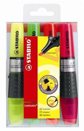 STABILO Zvýrazňovač "Luminator", 4 barvy, 2-5 mm