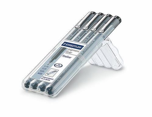 STAEDTLER Liner "Pigment Liner", sada, černá