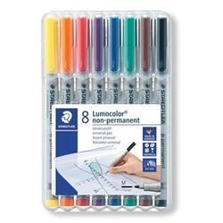 STAEDTLER Ne-permanentní popisovač "Lumocolor 315", sada, 8 barev, 1 mm, OHP 315WP8