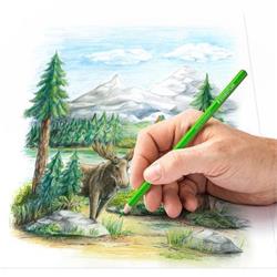 STAEDTLER Pastelky "Design Journey", 12 rôznych metalických farieb, šesťhranné 146M C12