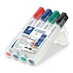 STAEDTLER Popisovač na biele tabule "Lumocolor 351", 4 farby, zúžený hrot, 2 mm