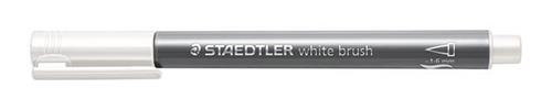 STAEDTLER Štětcový fix "Design Journey Metallic Brush", bílá, 1-6 mm 8321-0