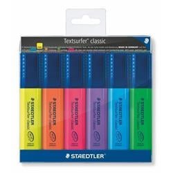 STAEDTLER Zvýrazňovač "Textsurfer classic 364", sada, 6 barev, 1-5 mm
