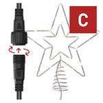 Standard LED spojovací vánoční hvězda, 28,5 cm, venkovní i vnitřní, teplá bílá