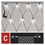 Štandardná spojovacia vianočná reťaz LED - sieť, 1,5x2 m, vonkajšia, studená biela