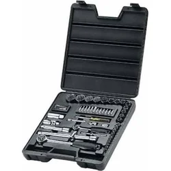 STANLEY 52dílná sada hlavic 1/4'' a 1/2''