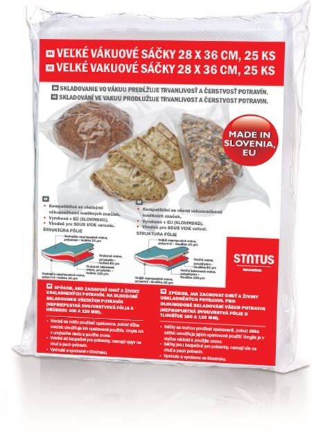 Status 176210 Vákuové vrecká PREMIUM, 280 x 360 mm, 25 ks