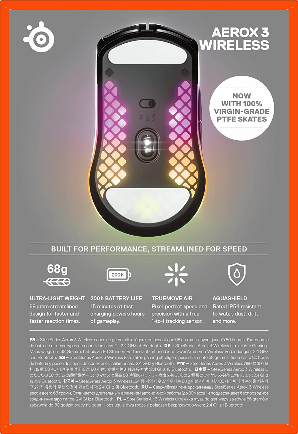 SteelSeries Aerox 3 Onyx Wireless