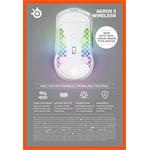 SteelSeries Aerox 3 Snow Wireless