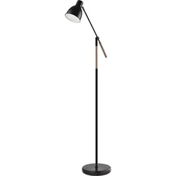 Stojací lampa EDWARD na žárovku E27, 150cm, černá